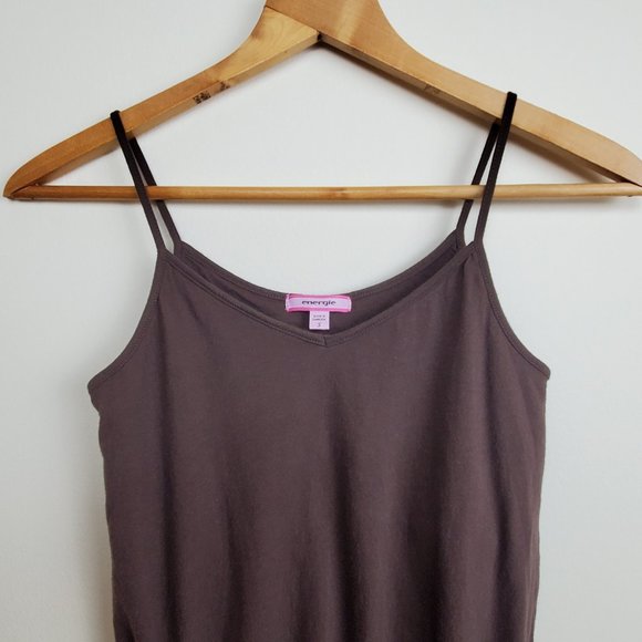Energie Beaded Drawstring Waist Brown Tank Top Women's Small - Picture 3 of 12